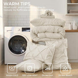 7-Piece Bed in a Bag, Pintuck Bedding Sets
