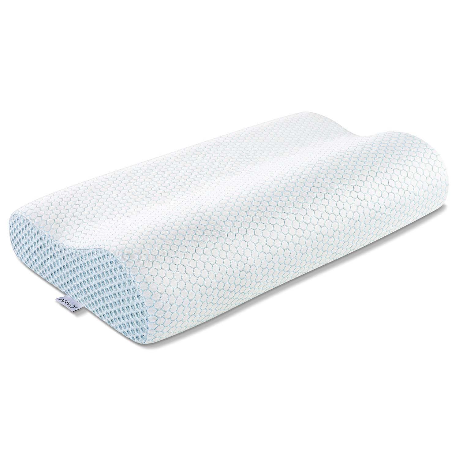 ANMINY Memory Foam Pillow Neck Support Sleeping Pillows Contour Sleep  Cervical Pillow